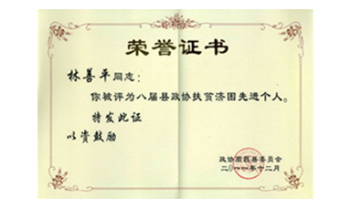 盡心盡力謀發(fā)展 盡職盡責(zé)為和諧--記縣政協(xié)常委、虹潤公司董事長林善平