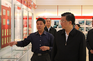 福建省委常委、省紀委書記倪岳峰調(diào)研虹潤公司