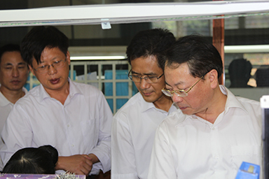 福建省紀委副書記、監(jiān)察廳廳長陳善光一行視察虹潤公司